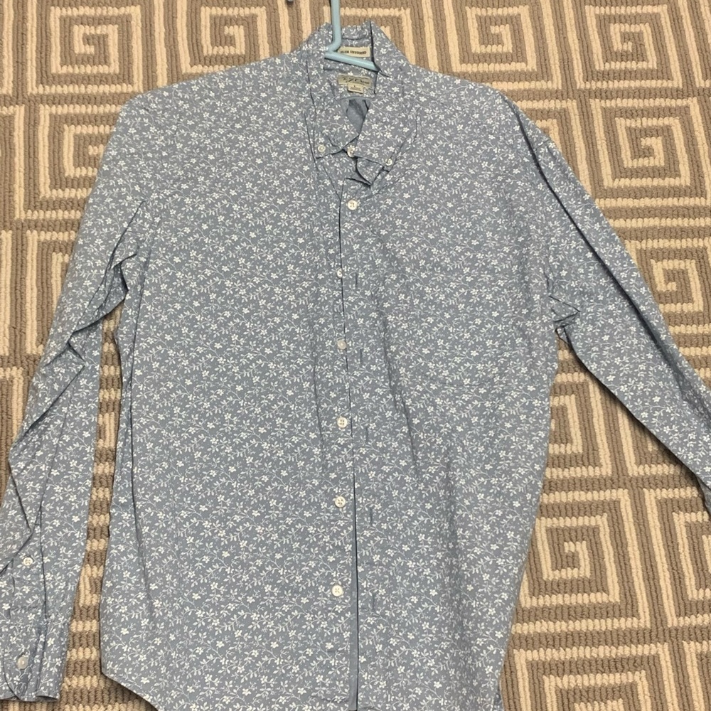 Long Sleeve Mens Floral Shirt